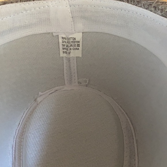 Woven gray Fedora Hat Medium/56cm - Picture 7 of 8